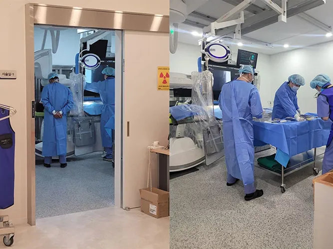 무균 환경의 시술실 준비