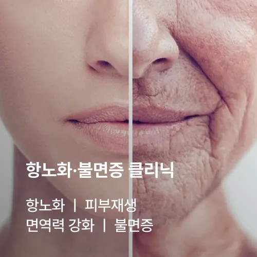 항노화·불면증 클리닉: 항노화, 피부재생, 면역력 강화, 불면증